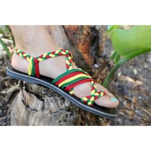 Colorful Handmade Knitted Women's Sandals